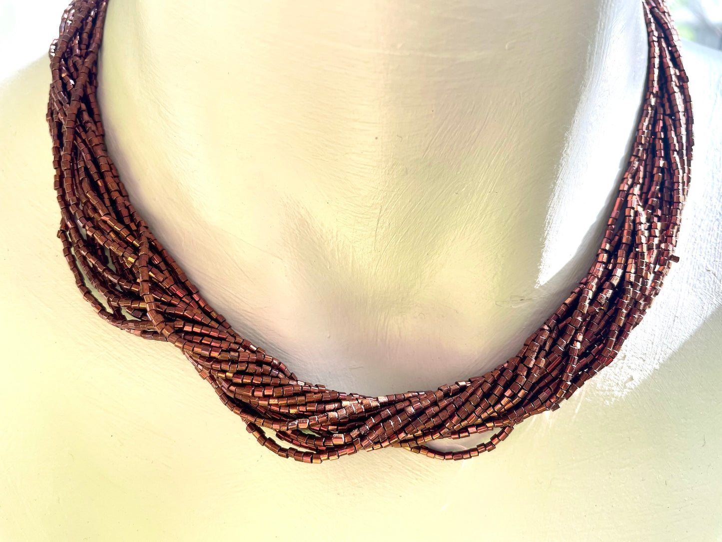 liquid copper necklet