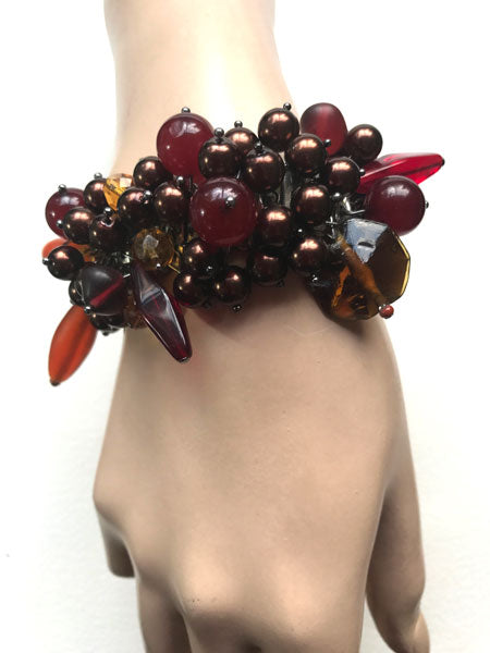 Autumn Leaves stretchy cuff